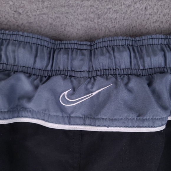 Nike Swim Trunks Mens Large Black Board Shorts Drawstring Surfing Swimwear - Picture 8 of 13